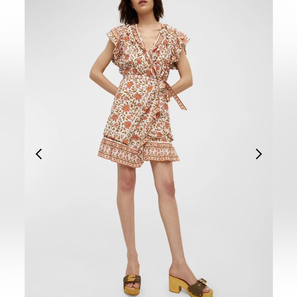 Veronica Beard Mikhail Mini Wrap Dress, Size 4